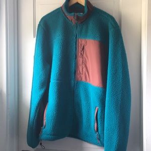 Aeropostale mixed fabric fleece